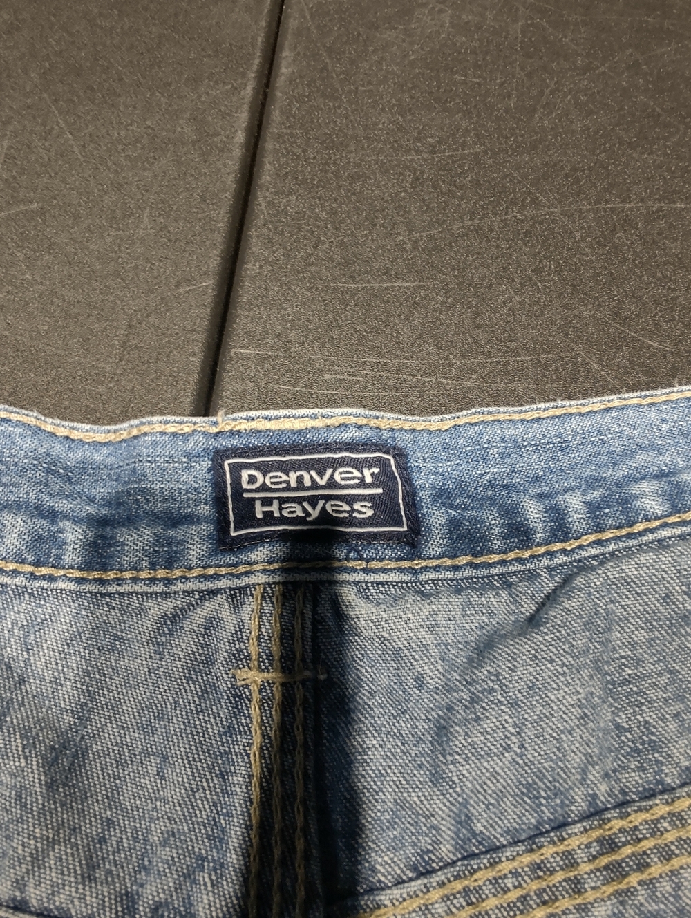 Denver Hayes - Carpenter Jean Shorts - Men's 36 - Acid Wash Indigo - Picture 7 of 9